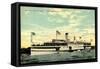 Steamer S.S. City of Toledo, Detroit and Toledo-null-Framed Stretched Canvas