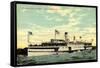 Steamer S.S. City of Toledo, Detroit and Toledo-null-Framed Stretched Canvas
