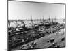 Steamer Ships in Calcutta Harbor-null-Mounted Photographic Print