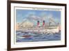 Steamer Theodore Roosevelt, Benton Harbor, Michigan-null-Framed Art Print