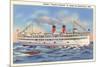 Steamer Theodore Roosevelt, Benton Harbor, Michigan-null-Mounted Art Print