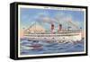 Steamer Theodore Roosevelt, Benton Harbor, Michigan-null-Framed Stretched Canvas