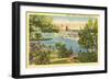 Steamer, Thousand Islands, New York-null-Framed Art Print