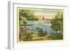 Steamer, Thousand Islands, New York-null-Framed Art Print