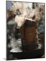 Steaming Baskets on Wok, Leshan, Sichuan, China-Porteous Rod-Mounted Photographic Print