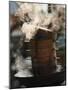 Steaming Baskets on Wok, Leshan, Sichuan, China-Porteous Rod-Mounted Photographic Print