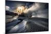 Steaming Boreholes at the Bjarnarflag Geothermal Power Plant in the Winter, Iceland-Ragnar Th Sigurdsson-Mounted Photographic Print