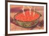 Steaming Bowl of Spaghetti-null-Framed Art Print