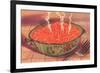 Steaming Bowl of Spaghetti-null-Framed Art Print