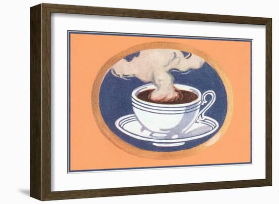 Steaming Cup of Coffee-null-Framed Art Print