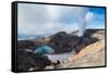 Steaming Fumarole on the Gorely Volcano, Kamchatka, Russia, Eurasia-Michael Runkel-Framed Stretched Canvas
