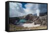 Steaming Fumarole on the Gorely Volcano, Kamchatka, Russia, Eurasia-Michael-Framed Stretched Canvas