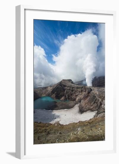 Steaming Fumarole on the Gorely Volcano, Kamchatka, Russia, Eurasia-Michael-Framed Photographic Print