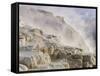Steaming Hot Springs-null-Framed Stretched Canvas