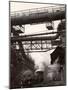 Steaming Hot Steel Slag Being Poured into Freight Cars on Railroad Siding at Steel Plant-Margaret Bourke-White-Mounted Photographic Print
