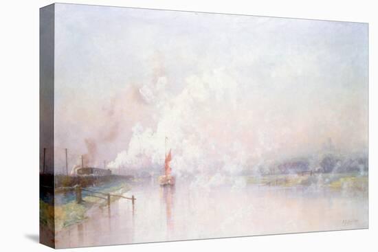 Steaming into Lincoln, 1894-Frederick Stead-Stretched Canvas