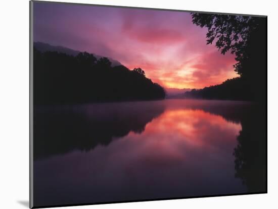 Steaming Kentucky River at Sunrise, Kentucky, USA-Adam Jones-Mounted Premium Photographic Print
