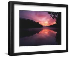 Steaming Kentucky River at Sunrise, Kentucky, USA-Adam Jones-Framed Photographic Print