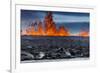 Steaming Lava and Plumes at the Holuhraun Fissure Eruption near Bardarbunga Volcano, Iceland-Arctic-Images-Framed Photographic Print