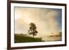 Steaming mist at sunrise along Firehole River, Yellowstone National Park, Wyoming-Adam Jones-Framed Premium Photographic Print