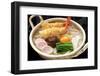 Steaming Nabeyaki Udon, Japanese Hot Pot Noodles-oysy-Framed Photographic Print