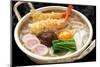 Steaming Nabeyaki Udon, Japanese Hot Pot Noodles-oysy-Mounted Photographic Print