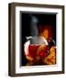 Steaming Red Wine Punch with Pieces of Fruit in Glass Teapot-Jürgen Klemme-Framed Photographic Print