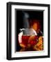 Steaming Red Wine Punch with Pieces of Fruit in Glass Teapot-Jürgen Klemme-Framed Photographic Print