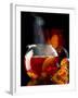 Steaming Red Wine Punch with Pieces of Fruit in Glass Teapot-Jürgen Klemme-Framed Photographic Print