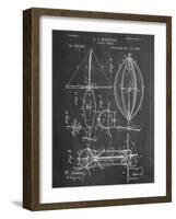 Steampunk Aerial Vessel 1893 Patent-null-Framed Art Print