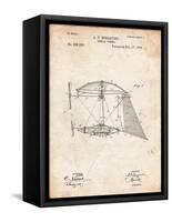 Steampunk Aerial Vessel 1893 Patent-Cole Borders-Framed Stretched Canvas