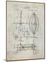 Steampunk Aerial Vessel 1893 Patent-Cole Borders-Mounted Art Print