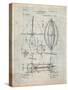 Steampunk Aerial Vessel 1893 Patent-Cole Borders-Stretched Canvas