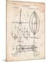 Steampunk Aerial Vessel 1893 Patent-Cole Borders-Mounted Art Print