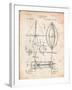 Steampunk Aerial Vessel 1893 Patent-Cole Borders-Framed Art Print