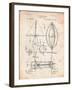 Steampunk Aerial Vessel 1893 Patent-Cole Borders-Framed Art Print