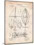 Steampunk Aerial Vessel 1893 Patent-Cole Borders-Mounted Art Print