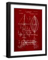 Steampunk Aerial Vessel 1893 Patent-Cole Borders-Framed Art Print