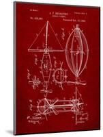 Steampunk Aerial Vessel 1893 Patent-Cole Borders-Mounted Art Print