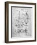 Steampunk Aerial Vessel 1893 Patent-Cole Borders-Framed Art Print