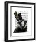 Steampunk Badger in Top Hat-Fab Funky-Framed Art Print