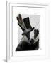 Steampunk Badger in Top Hat-Fab Funky-Framed Art Print