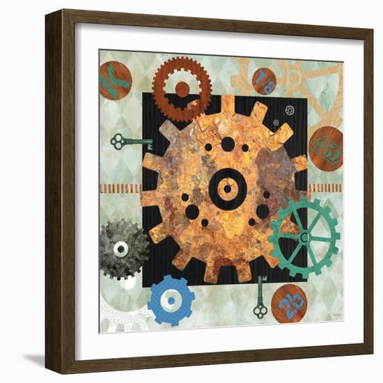 Steampunk City-Bee Sturgis-Framed Art Print