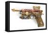 Steampunk Hand Cannon-3355m-Framed Stretched Canvas