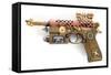 Steampunk Hand Cannon-3355m-Framed Stretched Canvas