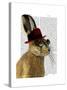 Steampunk Hare with Bowler Hat-Fab Funky-Stretched Canvas