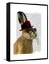 Steampunk Hare with Bowler Hat-Fab Funky-Framed Stretched Canvas