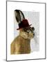 Steampunk Hare with Bowler Hat-Fab Funky-Mounted Art Print