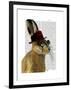 Steampunk Hare with Bowler Hat-Fab Funky-Framed Art Print