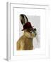 Steampunk Hare with Bowler Hat-Fab Funky-Framed Art Print